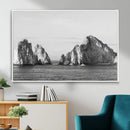Coastal Wall Art – Framed Black White Ocean Canvas Artwork, by MyGreatCanvas | Canvas Wall Art Prints | Photo Prints & Wall Decor
