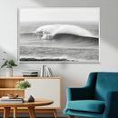 Monochrome Seascape Wall Art Canvas Print – Framed Surf Wave by MyGreatCanvas | Canvas Wall Art Prints | Photo Prints & Wall Decor