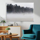 Surfer Fog Wall Art Canvas Print – Framed Foggy Beach Scene by MyGreatCanvas | Canvas Wall Art Prints | Photo Prints & Wall Decor