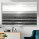 Monochrome Ocean Wall Art Canvas Print – Framed Moody Ocean by MyGreatCanvas | Canvas Wall Art Prints | Photo Prints & Wall Decor