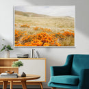 Golden Wildflowers Wall Art Canvas Print – Framed Hills by MyGreatCanvas | Canvas Wall Art Prints | Photo Prints & Wall Decor