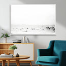 Monochrome Swimming Wall Art Canvas Print – Framed Ocean by MyGreatCanvas | Canvas Wall Art Prints | Photo Prints & Wall Decor