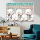 Calm Beach Wall Art – Framed Turquoise Water Canvas Artwork, by MyGreatCanvas | Canvas Wall Art Prints | Photo Prints & Wall Decor