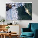 Ocean Wave Wall Art – Aerial Coastal View Canvas Artwork, by MyGreatCanvas | Canvas Wall Art Prints | Photo Prints & Wall Decor