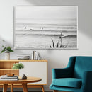 Surfer Silhouette Wall Art Canvas Print – Framed Calm Ocean by MyGreatCanvas | Canvas Wall Art Prints | Photo Prints & Wall Decor
