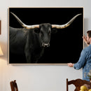 Longhorn Cattle Wall Art Canvas Print – Framed Texas Ranch by MyGreatCanvas | Canvas Wall Art Prints | Photo Prints & Wall Decor