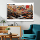 Modern Japanese Wall Art Canvas Print – Framed Abstract