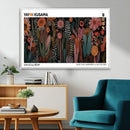 Modern Japanese Wall Art Canvas Print – Framed Abstract