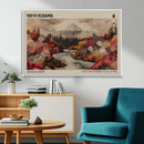 Modern Japanese Wall Art Canvas Print – Framed Abstract