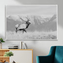 Elk Wildlife Wall Art Canvas Print – Framed Mountain Elk Art by MyGreatCanvas | Canvas Wall Art Prints | Photo Prints & Wall Decor