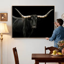 Texas Longhorn Wall Art Canvas Print – Framed Rustic Western by MyGreatCanvas | Canvas Wall Art Prints | Photo Prints & Wall Decor