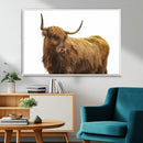 Highland Cow Wall Art Canvas Print – Framed Farmhouse Rustic by MyGreatCanvas | Canvas Wall Art Prints | Photo Prints & Wall Decor