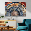 Tree Rings Wall Art Canvas Print – Framed Petrified Wood by MyGreatCanvas | Canvas Wall Art Prints | Photo Prints & Wall Decor