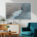 Ocean Waves Wall Art Canvas Print – Framed Coastal Serenity