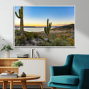 Saguaro Cactus Wall Art Canvas Print – Framed Desert Sunset by MyGreatCanvas | Canvas Wall Art Prints | Photo Prints & Wall Decor