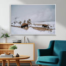 Bison Wildlife Wall Art Canvas Print – Framed Snowy Prairie by MyGreatCanvas | Canvas Wall Art Prints | Photo Prints & Wall Decor