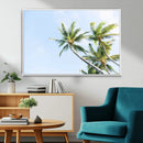 Palm Trees Wall Art Canvas Print – Framed Tropical Coastal