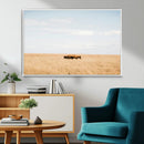 Bison Grassland Wall Art – Framed Minimal Nature Canvas by MyGreatCanvas | Canvas Wall Art Prints | Photo Prints & Wall Decor