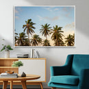 Palms Wall Art Canvas Print – Framed Tropical Coastal Nature