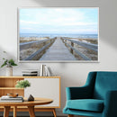 Beach Boardwalk Wall Art Canvas Print – Framed Coastal