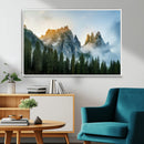 Wilderness Wall Art Canvas Print – Misty Forest Nature