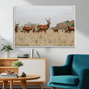 Rustic Deer Wall Art Canvas Print – Autumn Forest Woodland