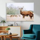 Rustic Deer Wall Art Canvas Print – Forest Woodland Stag