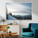 Snowy Mountains Wall Art Canvas Print – Framed Alpine by MyGreatCanvas | Canvas Wall Art Prints | Photo Prints & Wall Decor