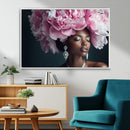 Black Beauty Petal Crown Wall Art Canvas Print – Floral by MyGreatCanvas | Canvas Wall Art Prints | Photo Prints & Wall Decor