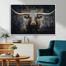 Rustic Longhorn Bull Wall Art Canvas Print – Vintage Western by MyGreatCanvas | Canvas Wall Art Prints | Photo Prints & Wall Decor
