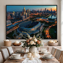 Chicago Bears Soldiers Field Wall Art Canvas Print – Framed