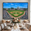 Wrigley Field Baseball Stadium Canvas Wall Art – Packed