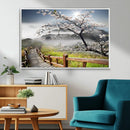 Sakura Cherry Blossom Pathway Canvas Wall Art – Tranquil