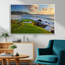 Coastal Golf Course Wall Art Canvas Print – Sunset with by MyGreatCanvas | Canvas Wall Art Prints | Photo Prints & Wall Decor
