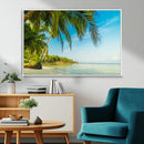 Peaceful Tropical Beach Wall Art Canvas Print – Palm Trees by MyGreatCanvas | Canvas Wall Art Prints | Photo Prints & Wall Decor