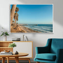 Scenic Beach Wall Art Canvas Print – Tall Palm Trees, Sandy by MyGreatCanvas | Canvas Wall Art Prints | Photo Prints & Wall Decor