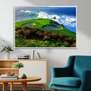 Coastal Golf Course Wall Art Canvas Print – Vibrant Green by MyGreatCanvas | Canvas Wall Art Prints | Photo Prints & Wall Decor