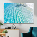 Crystal Clear Ocean Water Sunlit Reflections Palm Shadow Sandy Beach Tropical Wall Art for Home, Office Decor by MyGreatCanvas | Canvas Wall Art Prints | Photo Prints & Wall Decor