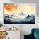 Warm Clouds Abstract Mountain Wall Art, Modern Landscape by MyGreatCanvas | Canvas Wall Art Prints | Photo Prints & Wall Decor