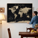 Personalized Push Pin World Map Canvas – Custom Framed by MyGreatCanvas | Canvas Wall Art Prints | Photo Prints & Wall Decor