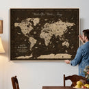 Customize Push Pin World Map Wall Art Canvas Print – by MyGreatCanvas | Canvas Wall Art Prints | Photo Prints & Wall Decor