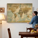 Personalized Custom World Map Wall Art Print – Add Your