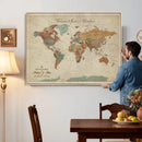 Personalized Push Pin World Map Canvas – Custom Framed by MyGreatCanvas | Canvas Wall Art Prints | Photo Prints & Wall Decor