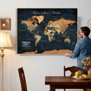 Personalized World Map Canvas – Custom Framed Push Pin by MyGreatCanvas | Canvas Wall Art Prints | Photo Prints & Wall Decor