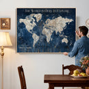 Custom Push Pin Travel Map Wall Art Canvas Print – by MyGreatCanvas | Canvas Wall Art Prints | Photo Prints & Wall Decor