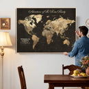 Personalized Push Pin World Map Canvas – Custom Framed by MyGreatCanvas | Canvas Wall Art Prints | Photo Prints & Wall Decor
