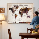 Personalized Push Pin World Map Canvas – Custom Framed by MyGreatCanvas | Canvas Wall Art Prints | Photo Prints & Wall Decor