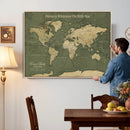 Personalized Push Pin World Map Canvas – Custom Framed by MyGreatCanvas | Canvas Wall Art Prints | Photo Prints & Wall Decor