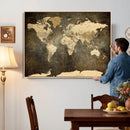 Large Framed Vintage World Map Wall Art Print for Home Wall by MyGreatCanvas | Canvas Wall Art Prints | Photo Prints & Wall Decor