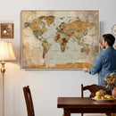World Map Canvas Print – Detailed Map of the World Wall Art by MyGreatCanvas | Canvas Wall Art Prints | Photo Prints & Wall Decor